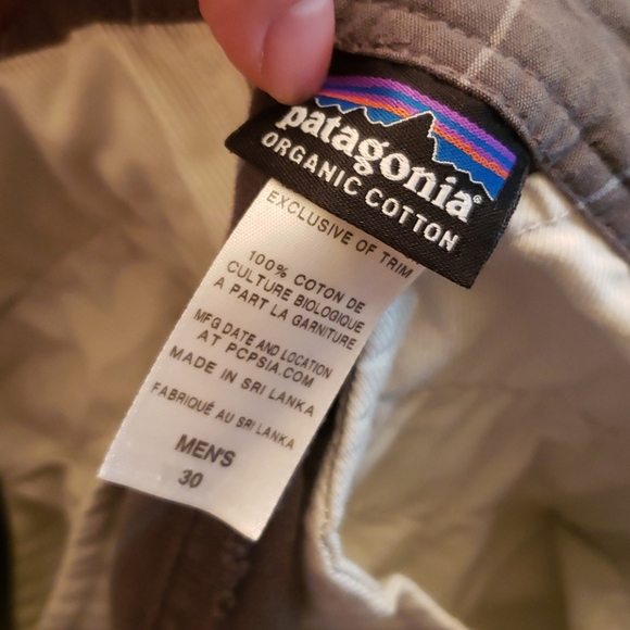 Patagonia Shorts Gray Plaid Striping Size 30 - Picture 5 of 5